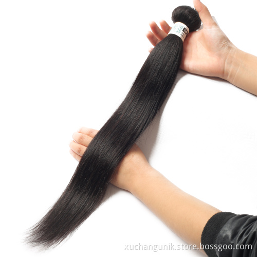 Uniky sample hair bundles wholesale virgin brazilian human hair bundle distributors, 100% raw human hair extensions factory